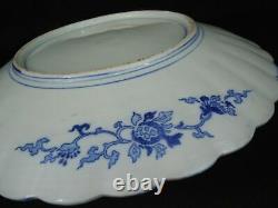 Plate 40cm Chinese Porcelain Blue and White Dragon Theme Kangxi Dynasty