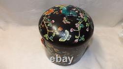 Qing Dynasty Ceramic Pottery Canister w Lid Great QingTong Zhi Period Lidded 2