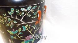 Qing Dynasty Ceramic Pottery Canister w Lid Great QingTong Zhi Period Lidded 2