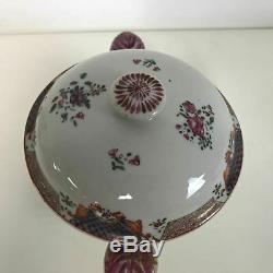 Rare Antique Chinese Porcelain Export 18th Century Covered Bowl