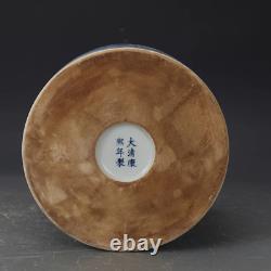 Rare Chinese Hand Painting Underglaze Red Porcelain Dragon Brush Pot