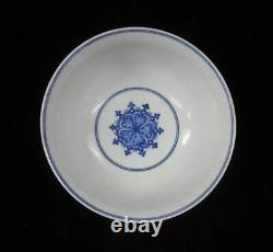 Rare Fine Antique Chinese Blue and White Hand Painting Porcelain Bowl Marked