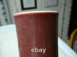 Rare Important Chinese porcelain copper red vase Qianlong mark and period 18th C
