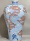 Rare Qing Dynasty Chinese Porcelain Blue And White Under Glaze Red Dragon Vase