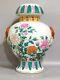 Rare Qing Dynasty Chinese Porcelain Famille Rose Peony Duo Auspiciou Handle Vase