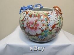 Republic Period / Vintage Chinese Famille Rose Porcelain Vase with Dragon n Bat