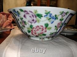 SUPERB Rare ANTIQUE CHINESE FAMILLE ROSE BOWL