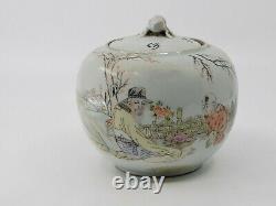 Small Chinese Famille Rose Porcelain Ginger Jar With Lid