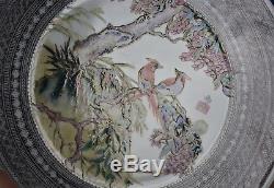 Ultra Rare Antique Chinese Famille Rose Porcelain Plate Marked Liu Yucen S9708