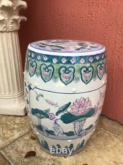 Vintage Chinese Famille Rose Porcelain Garden Stool