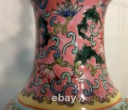 Vintage Chinese Porcelain Vase Lamp