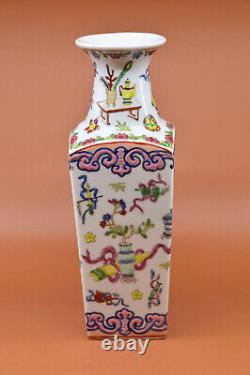 Vintage, Chinese, porcelain, vase, 10.5 inches tall