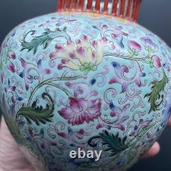 Vintage Chinese porcelain vase / censer, mid 20th c #1316
