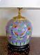 Vintage Hand Painted Chinese Porcelain Ginger Jar Lamp 26 Tall Post Wwii