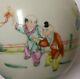 Vtg Antique Chinese Asian Porcelain Vase Ginger Jar Famille Verte Children Qing