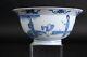 Wonderful Antique Chinese Porcelain Blue & White Klapmuts Bowl, Kangxi 1662-1722