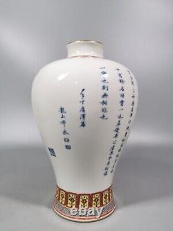 Z beautiful chinese blue&white and famille rose porcelain vase